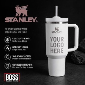 Personalized Engraved Stanley, ADD YOUR LOGO, Wholesale Tumblers, Laser Engraved Tumbler, Stanley 40oz , Stanley 30oz Fashion, Custom.