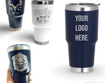 Personalized Engraved 30oz Tumbler, ADD YOUR LOGO, Wholesale Tumblers, Laser Engraved Cup, Cooperate Gift, Powder Coated, Bulk Tumblers