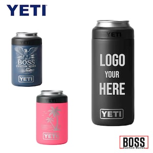 Personalized Engraved 12oz YETI Colster can Cooler, Add your logo, YETI, Laser Engraved YETI, Gift, Beer Tumblers, Custom Yeti, 10oz Yeti,