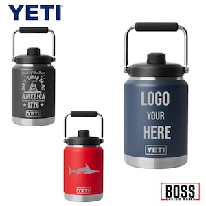 Personalized Engraved Water Bottle YETI, Add your logo, YETI, Laser Engraved YETI, Gift, Water Bottle Yeti Half Gallon Jug