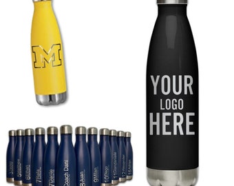 Personalized 17oz Water Bottle, ADD YOUR LOGO, Wholesale Tumblers, Laser Engraved Bottle, Cooperate Gift, Powder Coated, Bulk Bottle, Sport
