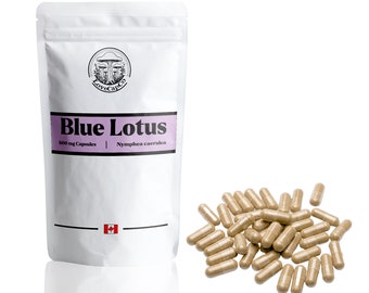 Capsules de pollen de lotus bleu - Extrait 20:1 - Haute puissance - Végétalien - Biologique - LoveCapCo