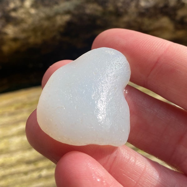 Opalescent sea glass | scottish beach find | rare beach glass shard