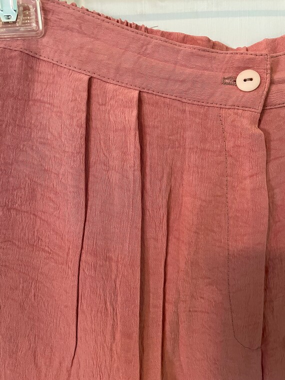 Vintage pink pleated pants