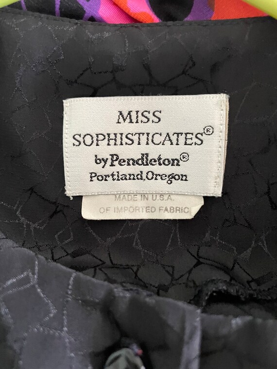 Vintage Miss Sophisticate button front blouse - image 3