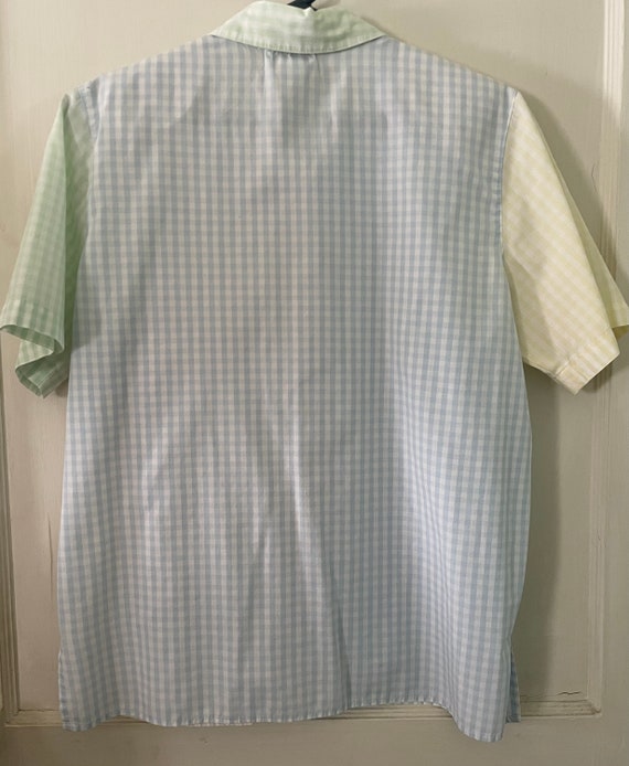 Vintage multi-colored checkered shirt - image 3