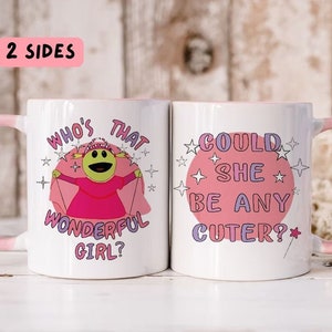 Who's That Wonderful Girl Mug, Are You Feeling Mad, Nanalan Meme, Nanalan Peepo Fun Mug, Cute Meme Mug, Girl Birthday Gift, Funny Meme Mug