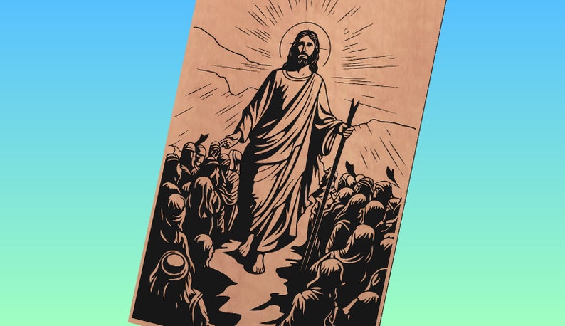 Jesus Christ Svg, Jesus Svg, Christian, SVG, Rustic, Black and White