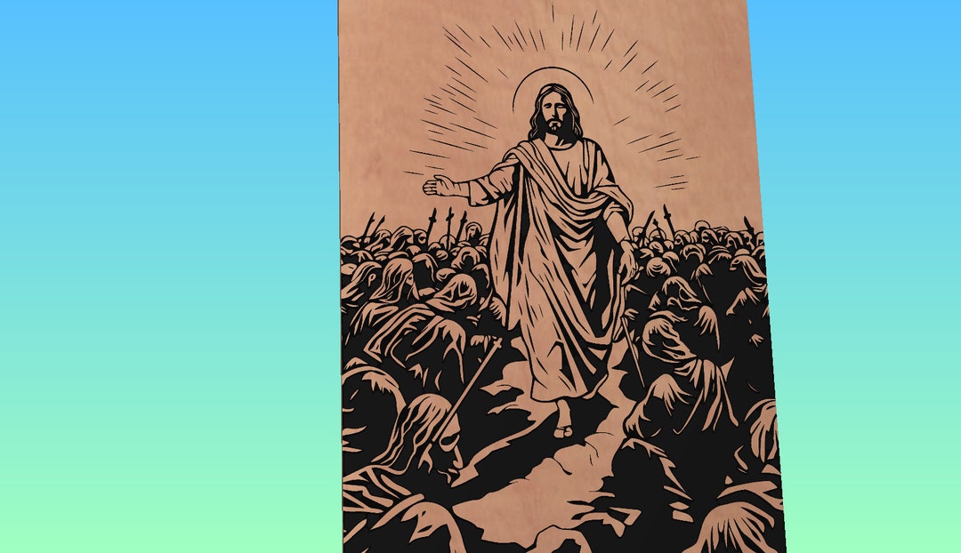 Jesus Christ Svg, Jesus Svg, Christian, SVG, Rustic, Black and White