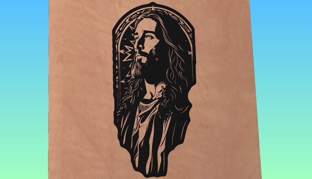 Jesus Christ Svg, Jesus Svg, Christian, SVG, Rustic, Black and White