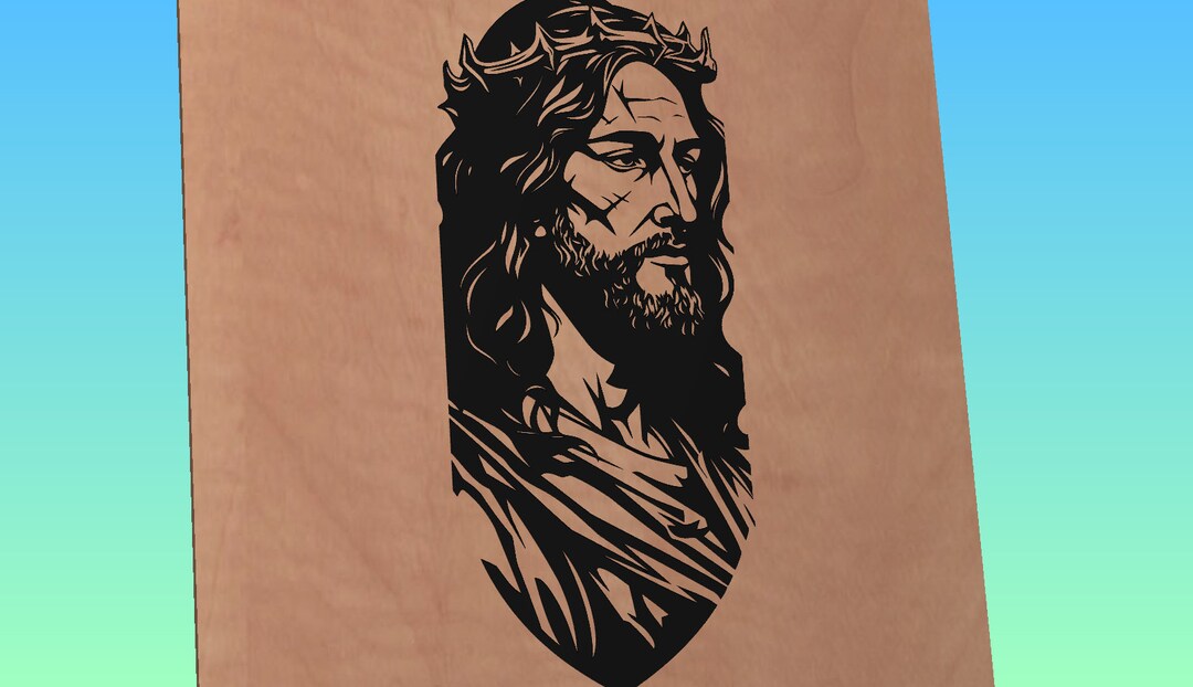 Jesus Christ Svg, Jesus Svg, Christian, SVG, Rustic, Black and White