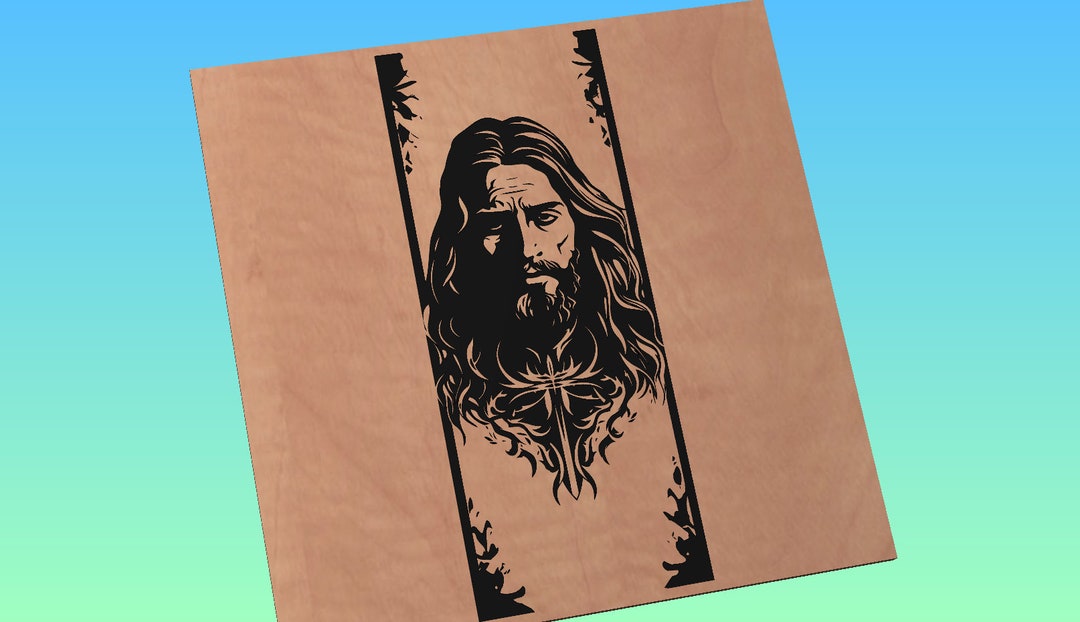 Jesus Christ Svg, Jesus Svg, Christian, SVG, Rustic, Black and White