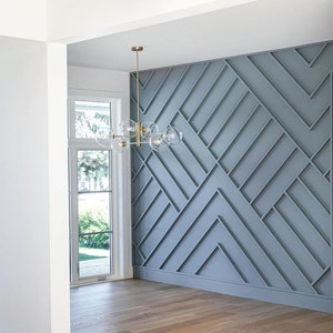 Custom Geometric 3-Dimensional Accent Wall – Includes Design Only (Digital Content Only)