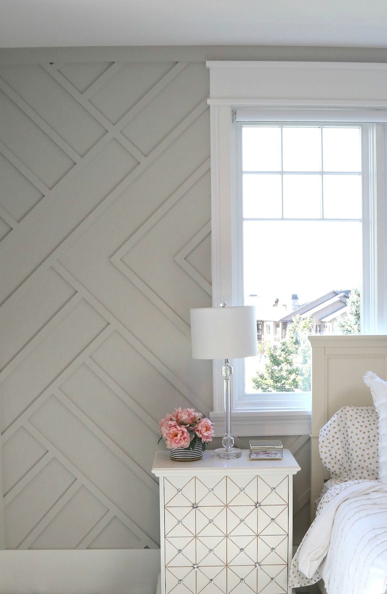 Custom Geometric 3dimensional Accent Wall Includes Design & Precut