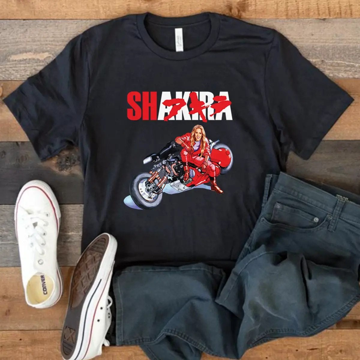 Shakira Akira T Shirt Akira Shirt Shakira Bike T Shirt Funny Tee Etsy