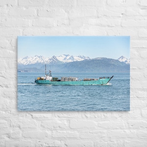 Lienzo Barco de Alaska