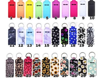 70+ Designs Lip Balm Key Chain Holders