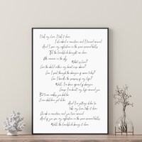 Landslide Lyrics - Etsy