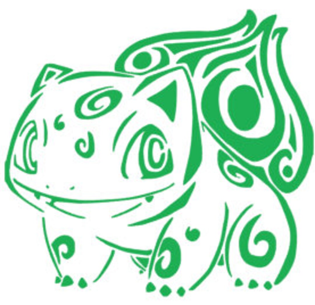 Tribal Bulbasaur Vinyl Decal - Etsy