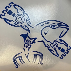 Tribal Kyogre Vinyl Decal