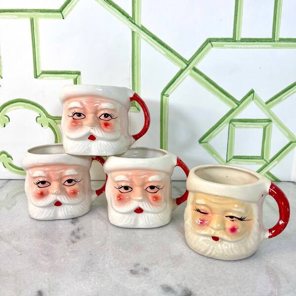Vintage Santa Mugs Etsy