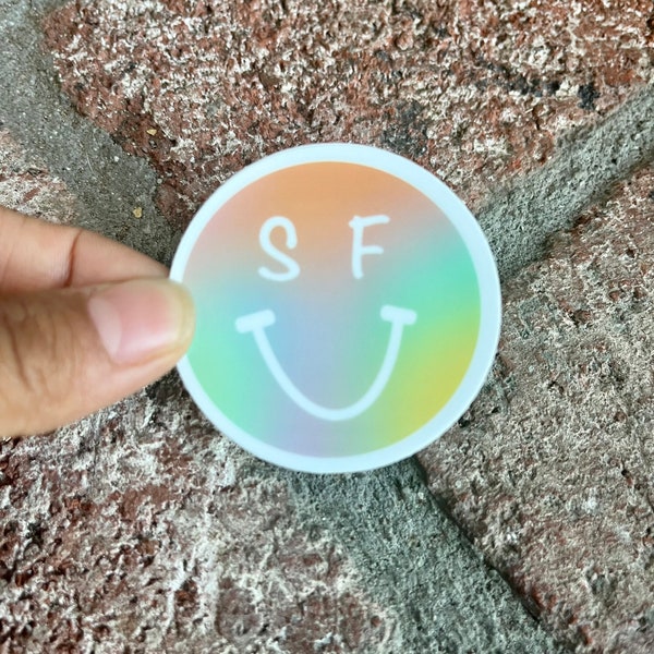 SF Tie Dye Smiley Sticker