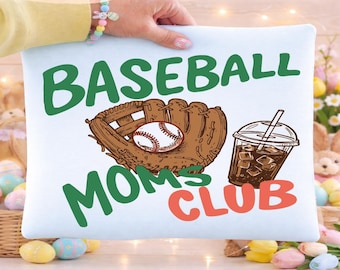 Baseball Moms Club PNG Trendy Game Day Doodle Baller mom shirt ORIGINAL Design Digital