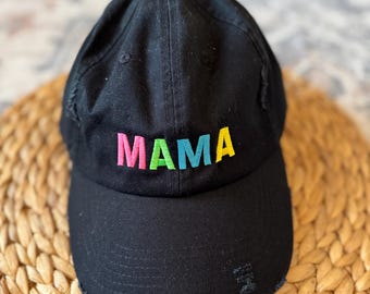 Mama Embroidered Baseball Cap