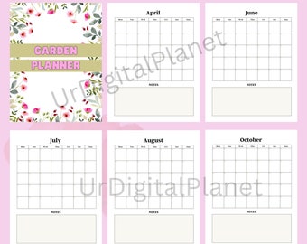 Garden Planner Digital, Garden Journal descargable, Nueva Guía de Jardinero PNG