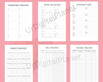 Household Management Planner Digital, Printable Household Management Planner, Home Management Digital