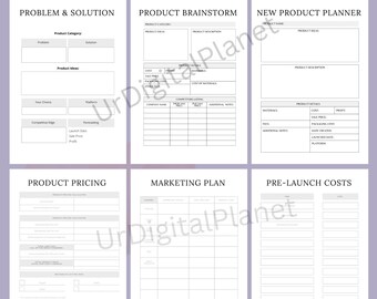 Product Launch Planner, Promotion Printable (PDF Download)