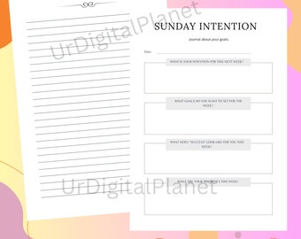 Journaling Planner Digital, Digital Journal Printable, Daily Journal Digital