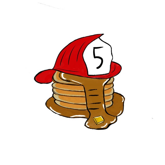 Pancake Flipper Helmet Sticker Etsy