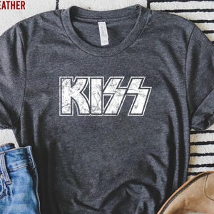 Kiss Shirt, Rock Band Shirt, Rock Gift, Rock N Roll Tee, Concert Shirt, Music Band Shirt, Kiss Band Gift, Gift For Men, Women
