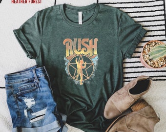 Rush Shirt, Rush Tour Shirt, Rock Band Shirt, Rock N Roll, Music Band Shirt, Rock Shirt,  Band Shirt, Gift For Men, Women
