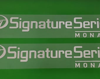 Monaco RV Signature Series Domed Decals sticker decal