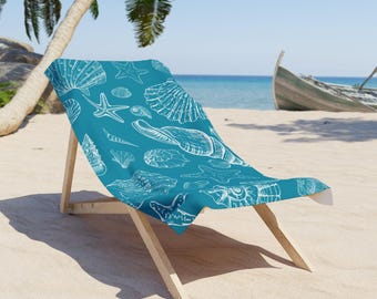 Sea Shell Ocean Lover Beach Towel