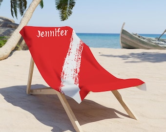 Diver Down Flag Beach Towel