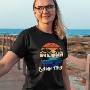 Scuba Diver Sunset T-Shirt, Shirt for Divers, Gift for Scuba Diver, Sunset Retro T-Shirt