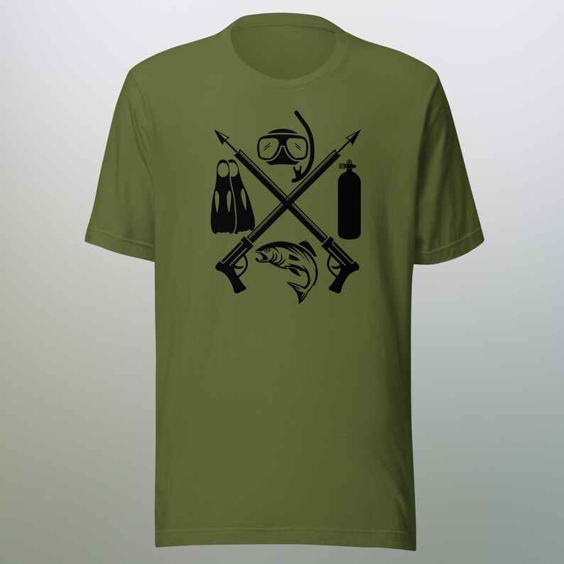 Speared Apparel Lucky Gearhead Spearfishing T-Shirt - Men's Tee For Diving, Fishing, Outdoor Enthusiasts