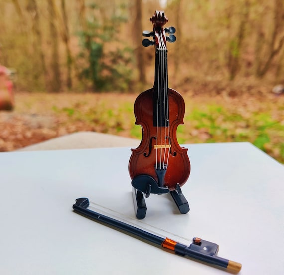 Miniature Violin Desk Toy Gag Gift Sad Violin Etsy UK