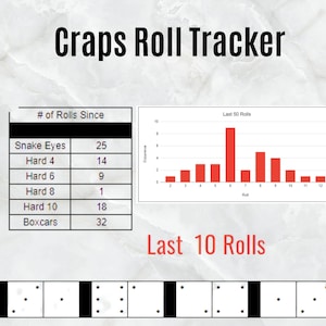 Craps Roll Tracker