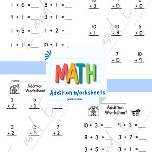 20 wiskundewerkbladen - afdrukbaar - cijfers 1-10
