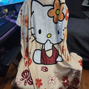 Kawaii Character blankets | Cute Japanese | thin but warm | soft one sided | children and adults | soft | hk | sanri | pretty | gift for her
