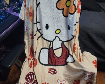 Y2K 2000s 2002 Sanrio Japan Hello Kitty French Angel Fleece