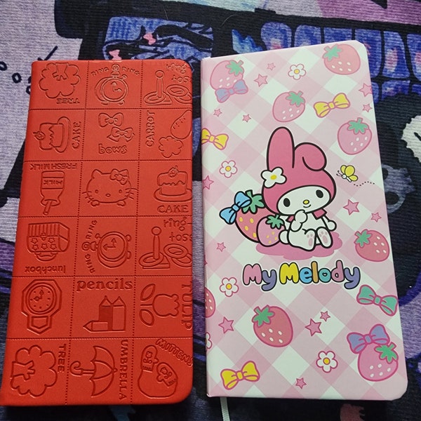 Kawaii planner notebook | Cute Japanese character | adorable | mymelo | sanri planner | soft | yearly monthly | gift for her, gift kid