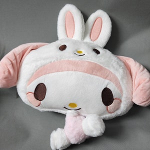 Kawaii pillow plushie blanket combination set | Cute Japanese character | adorable | sanri plushie | melo | gift for her, gift for kid