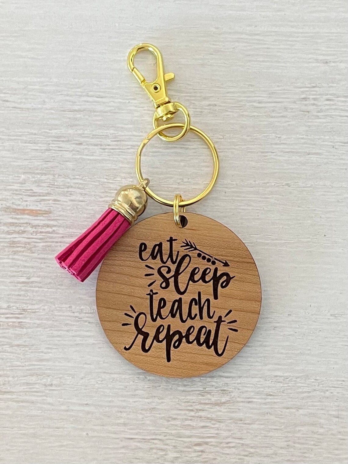 Teacher Keychains Laser Cut Wood Keychains Teacher Gifts Teacher Tribe