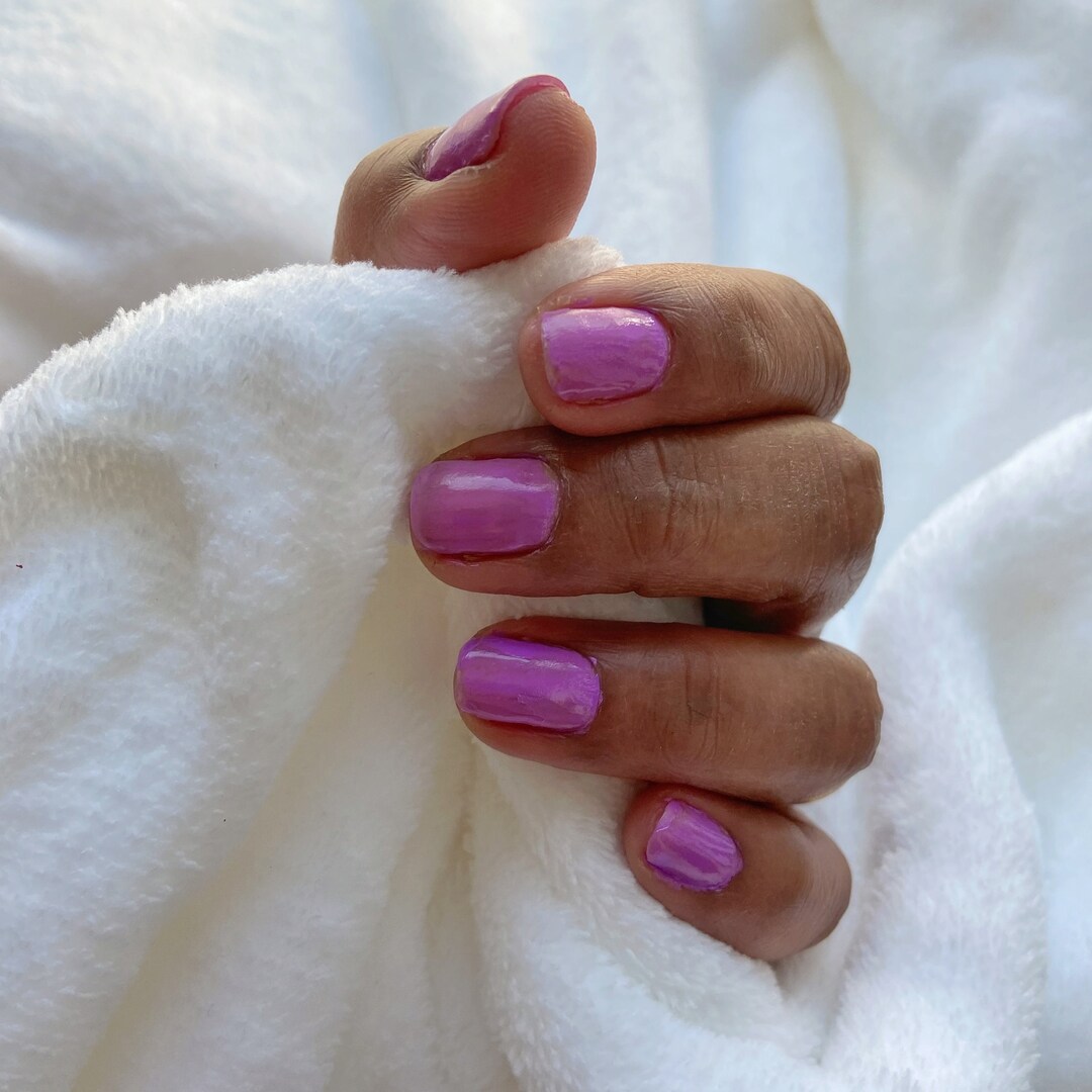 Purple Nail Polish Set Air Dry and Fast Dry Nail Polish Ice Etsy