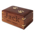PERSONALIZED Cremation Urns for Dog Ashes - Rosewood Urn - Wooden Engraved Pet Urn for Ashes with Brass inlaid Paws - Big Woods product logo